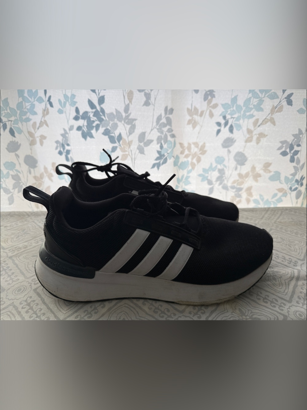 adidas Black and White Athletic Sneakers